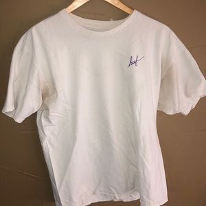 White Short Sleeve Huff Tee